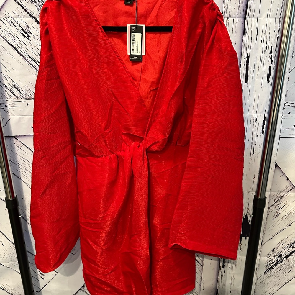 PrettyLittleThing Vibrant Red Women's Mini Dress